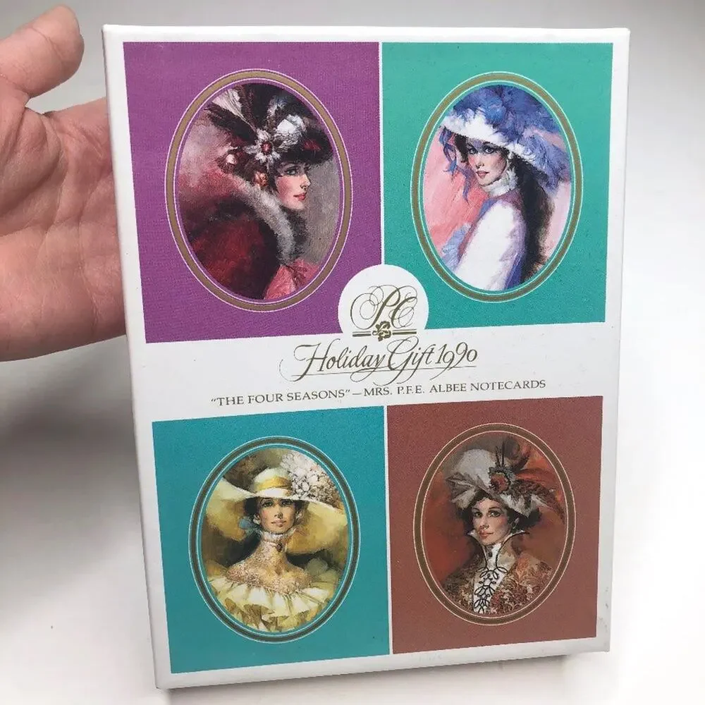 Vintage Avon Holiday Gift Note Cards